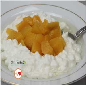 Cottage Cheese with Peaches