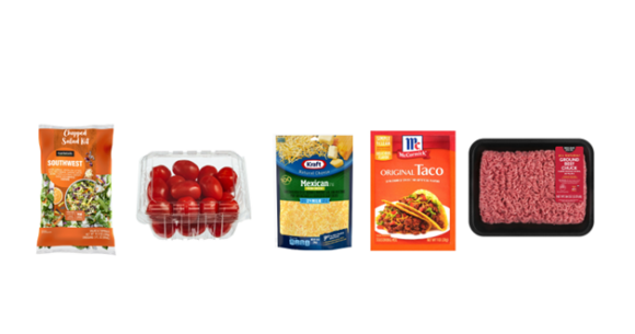 SHC Cheesy Ground Beef Southwest Salad