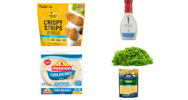 SHC Crispy Chicken Ranch Wraps