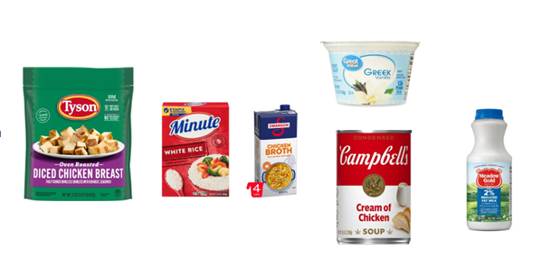 Chicken & Broccoli Bake Ing