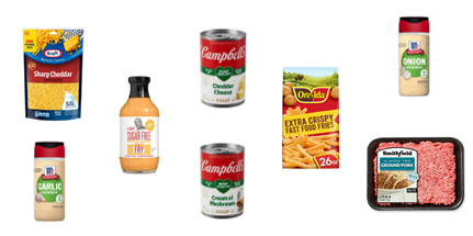 Cheeseburger French Fries Ing